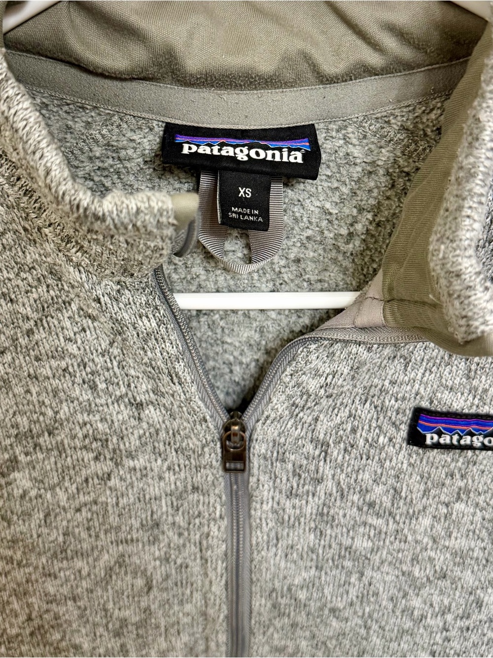 Patagonia Women's Light Heather Gray Full-Zip Fleece Jacket